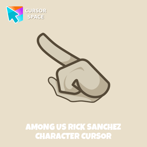 Among Us Rick Sanchez Character cursor